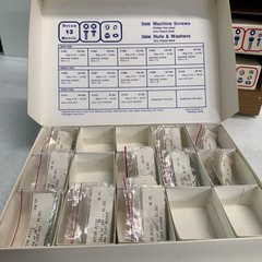 Dycon M2, M2.5, M3, M4 Fasteners with 2485 pcs. See exact list in Description.