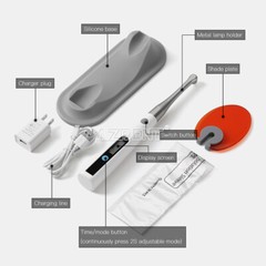 Dental Cordless LED Curing Light Lamp 1 Second Cure 800-1400mw/cm² AZDENT