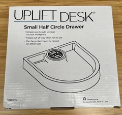 UPLIFT Desk STR005 Small Half Circle Drawer Under Desk Storage Organizer New
