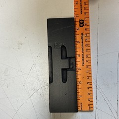 LARGE Wood Letter E Letterpress Print Type Printers Vintage Printing 6″ 1/2”