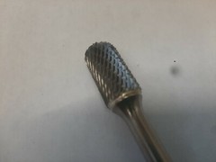 SC-5 Cylindrical Radius Carbide Burr. CNC MACHINED IN USA; Free Shipping