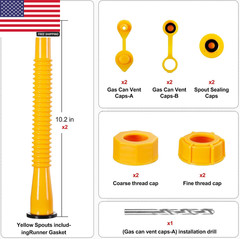 Gas Can Spout Replacement Long, Our Replacement Spout Features a 10.2In Extended