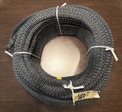 3/8″ x 100′ Black Polyester / Dacron Cord Low Stretch & UV Resistant Made USA