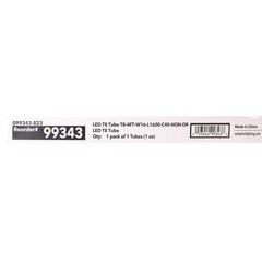 VERBATIM T8-4FT-W16-L1600-C40-NON-DR FLUORESCENT LED T8 TUBE BULB (12-PACK)