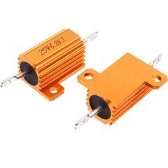 25W RX24 Aluminium Wire wound Power Resistors 5% J 0.01Ω 0.02Ω 0.2Ω to 300KΩ/Ohm