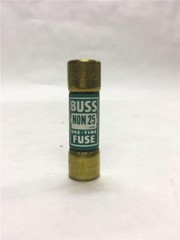 (Lot of 10) Buss NON25 One-Time Class K5 Fuse 250V or Less 25A NON-25