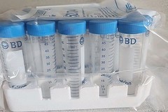Falcon Blue Max 50ml Modified Polystyrene Conical Tube 30×115mm Ref # 352074