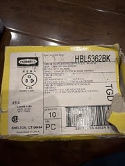 HUBBELL INC HBL5362BK CONNECTOR 10 Pack