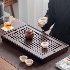 X-Large 19 Inch Bamboo Chinese Gongfu Tea Ceremony Tray with Drain Drainage T…