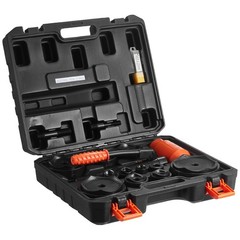 Uimoso Hydraulic Knockout Punch Set, 15 Ton, 1/2″ to 4″ with 10 Dies