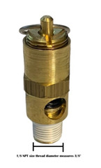 American Made 175 PSI 1/8 NPT Compressor Safety Valve (1 Year Warranty)