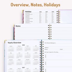 Forvencer 2026 Planner, Weekly and Monthly Calendar Letter, Light Green