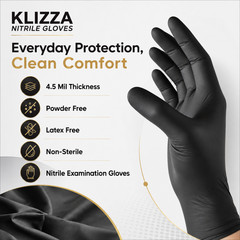 100-1000Count Disposable Nitrile Gloves 4.5Mil Powder Free Latex Free Exam Glove