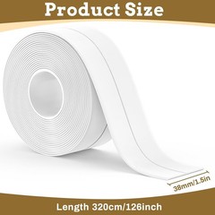 2 Rolls Caulk Tape Waterproof Self Adhesive Strip Kitchen Bath Sink Sealant