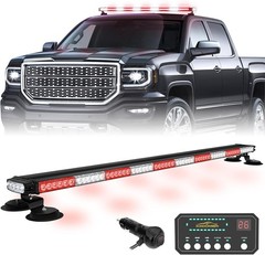 45.5″ LED Roof Top Strobe Light Bar Emergency Warning Light Magnetic Double Side