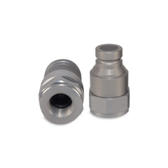 1″ Flat Face Hydraulic Quick Couplers Set – 1″ NPT Thread