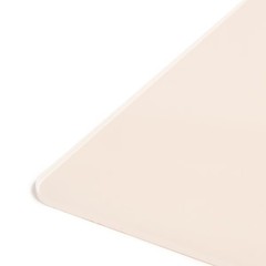8"x10" Acrylic Desktop Board With Wood Tray Base Cream