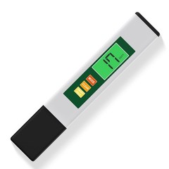 TDS Water Tester, 4 in 1 Meter Digital 6 inches, White & Green