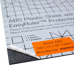ABS Black Plastic Sheet 12″ X 18″ X 0.118″ (1/8″) 1X1.5 Ft, Black Haircell