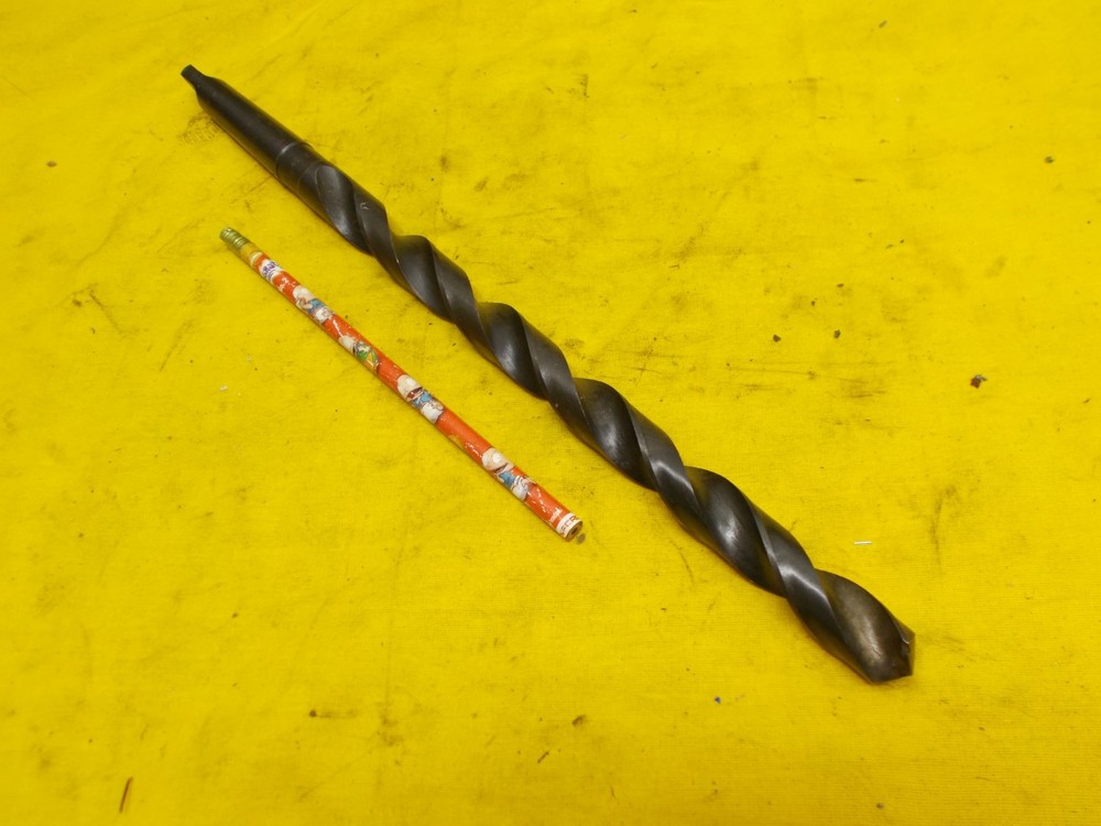 2 MORSE TAPER SHANK 23/32″ x 14″ LONG DRILL BIT lathe mt mill tool NEW YORK USA