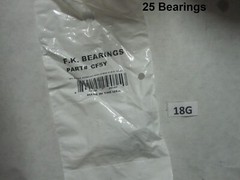 25 QTY FK Bearing CF5Y, 5/16-24 x 5/16 Rod End, Female Right Hand w Stud
