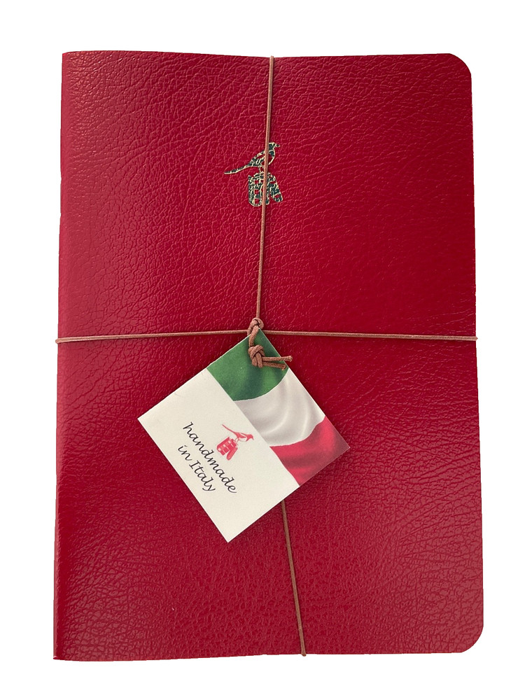 Bieffe~Handmade in ITALY~Diary/Journal/Notebook~Red~Perfect Gifts~set of 3~NWT