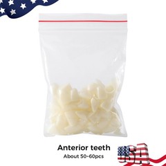 Temporary Dental Crown Resin Anterior Posterior Teeth Mixed Sizes Natural Color