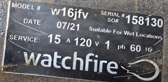 Full Color WatchFire Digital Sign Module w16/j oa16/b/j 16mm PT# 913347-0.1