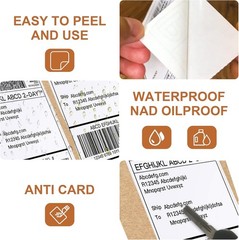 100-10000 4×6 Fanfold Direct Thermal Shipping Labels for Zebra & Rollo Printers
