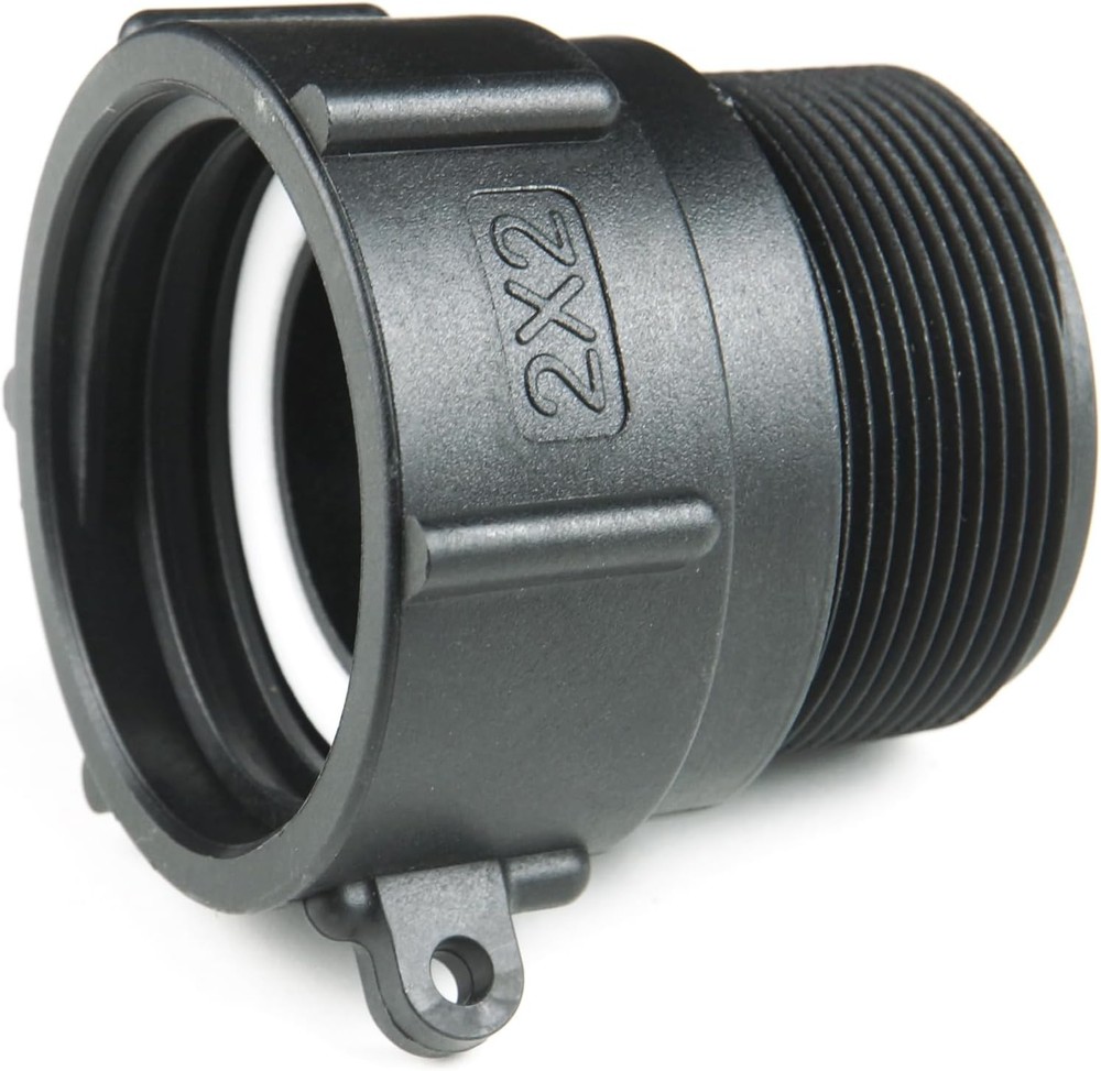 IBC Tote Fittings Adapter 2″ Female Buttress Coarse Thread x 2″ Male NPT Pipe