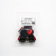 5 PCS MXU1-5-101NR Lighted Round Rocker Switch Red Light SPST ON-Off 3 Pin