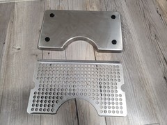 12″ x 7″ Kegerator Tower Cutout Drip Tray Stainless Steel Removable Grate
