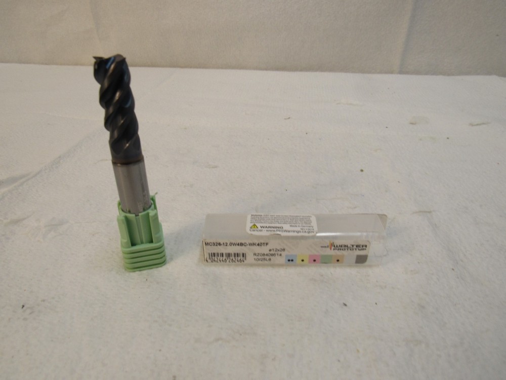 Walter Prototyp Carbide Endmill MC326-12.0W4BC-WK40TF 4 Flute