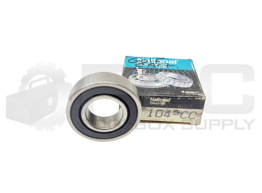 NEW NATIONAL BEARINGS 104CC RADIAL BALL BEARING .75IN ID, SINGLE ROW