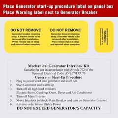 Generator Interlock System for Seamless Power Transfer – 3.2 Ounces Lightweight
