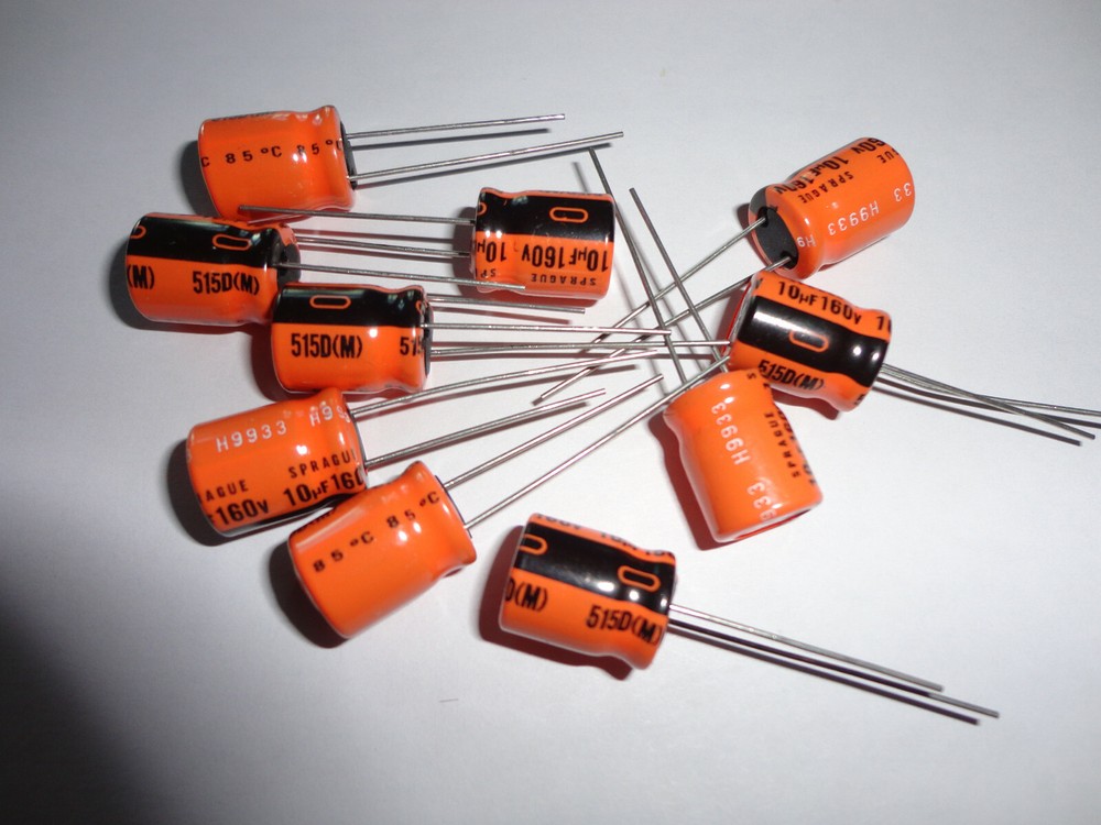 10pcs Sprague Electrolytic Capacitors, 10uF 10mfd 160V Radial, USA Quick Ship!
