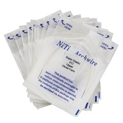 Dental Orthodontic White Color Coated Niti Arch Wire Round Super Elastic Ovoid