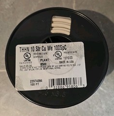 SouthWire THHN 10 AWG 100ft White Stranded CU Insulated Wire