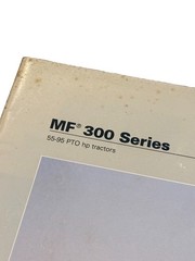 Massey Ferguson MF 300 Series Tractor Sales Brochure 1996 55-95 PTO HP