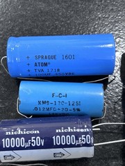 Vintage High Voltage Capacitor Lot Sprague Dearborn Hunts Nichicon 26 Pc Mixed