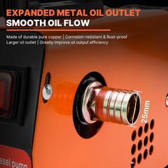 Fuel Transfer Pump 13GPM Self-priming Oil Extractor Pump 300W Oil Change Pump
