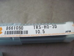 OSG EXOPRO 8661050 Carbide Thru Coolant Drill Bit, 10.5mm 140° Point Angle WD1