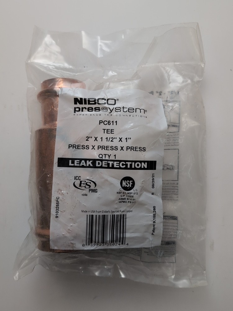 NIBCO PC611 Press Tee 9103255PC