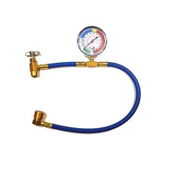 R134A Car AC Refrigerant Charging Hose Kit with Gauge 3/8″ x 6′ Length Air