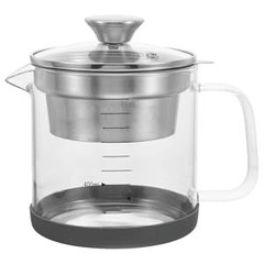 Soy Milk Filter Pot with Fine Mesh Strainer 7.48X6.29X4.72In Glass Container