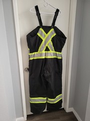 Tough Duck S79811 XL Insulated Safety Bib Overalls black