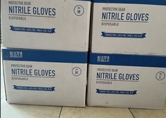 Nitrile Gloves 1000 gloves in a case)Powder-Free Latex-Free , Disposable S-XL