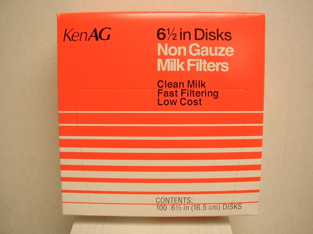 Milk Filter Strainer – For 6.5 inch Disk – Box of 100 – Ken Ag- New
