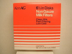 Milk Filter Strainer – For 6.5 inch Disk – Box of 100 – Ken Ag- New