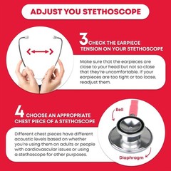 Chic Pink Dual Head Stethoscope by Everdixie – Ideal for Medical Use & Play